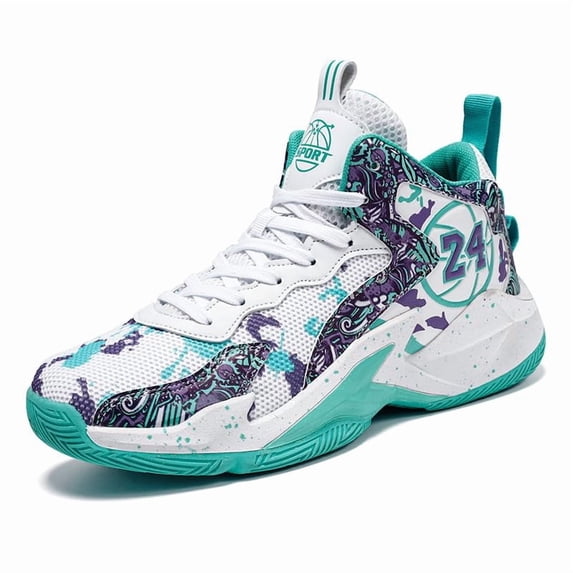 Bolognifi Men's basketball shoes, mesh fabric, casual, breathable, comfortable sports - MOON_5.5