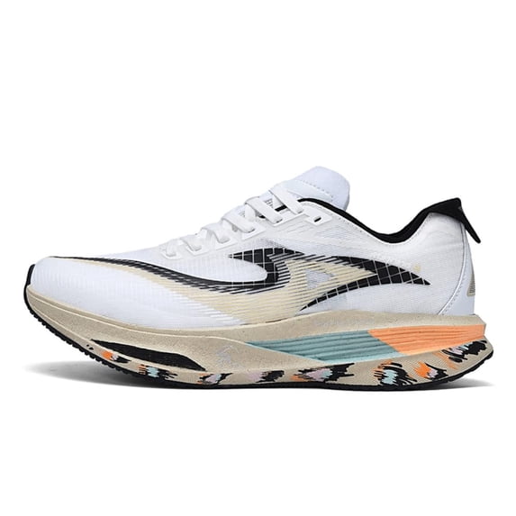 Bolognifi Sneakers Men's Shoes Training Outdoor Running Sports Fashion Fans - WHITE-BEIGE_8.5
