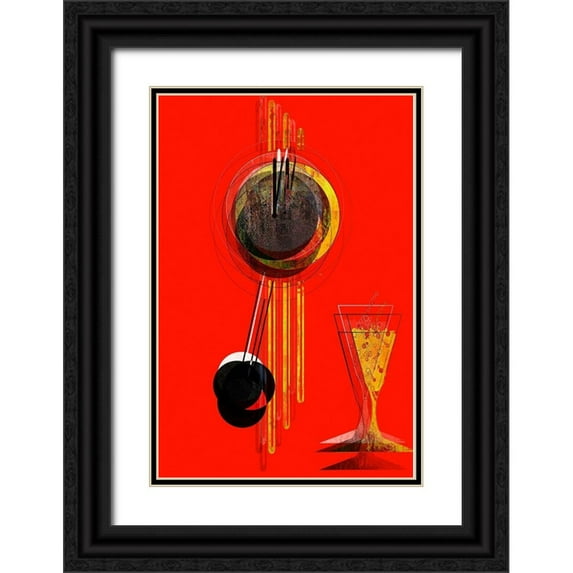 Bolokofsky, Ronald 11x14 Black Ornate Wood Framed with Double Matting Museum Art Print Titled - Afternoon Hangover I