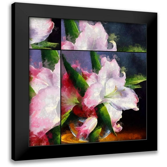 Bolokofsky, Ronald 12x12 Black Modern Framed Museum Art Print Titled - Close Up Lilly