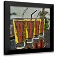 thumbnail image 1 of Bolokofsky, Ronald 12x12 Black Modern Framed Museum Art Print Titled - Cocktails II, 1 of 5