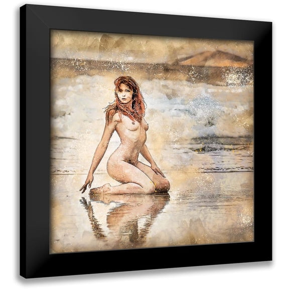 Bolokofsky, Ronald 12x12 Black Modern Framed Museum Art Print Titled - Retro Pinup