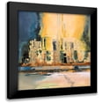 thumbnail image 1 of Bolokofsky, Ronald 12x12 Black Modern Framed Museum Art Print Titled - Urban Summer I, 1 of 5