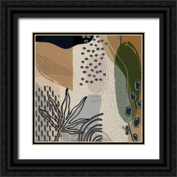Bolokofsky, Ronald 12x12 Black Ornate Wood Framed with Double Matting Museum Art Print Titled - Abstract 254
