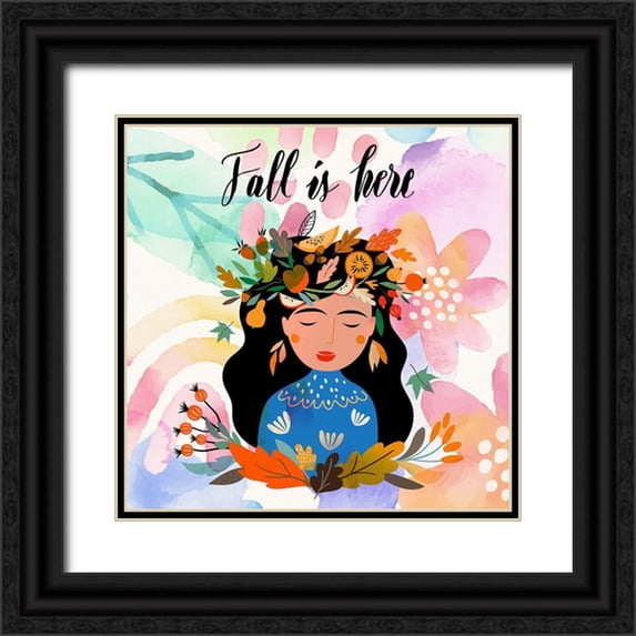Bolokofsky, Ronald 12x12 Black Ornate Wood Framed with Double Matting Museum Art Print Titled - Fall Is Here