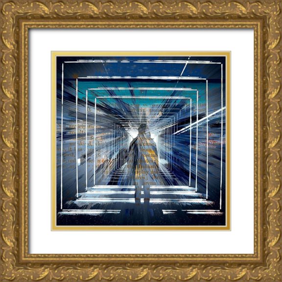 Bolokofsky, Ronald 12x12 Gold Ornate Wood Framed with Double Matting Museum Art Print Titled - Infinity