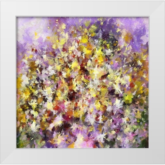 Bolokofsky, Ronald 12x12 White Modern Wood Framed Museum Art Print Titled - Autumn Garden I