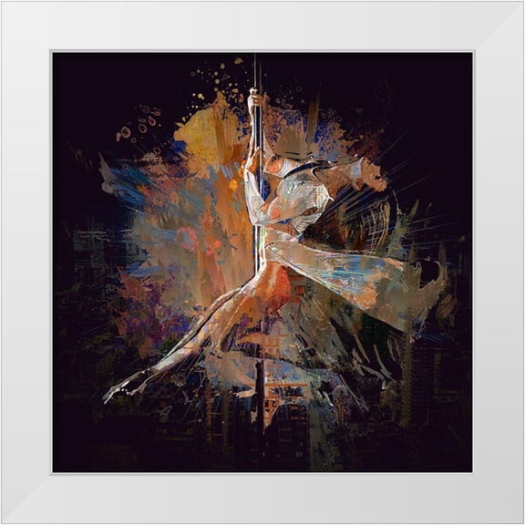 Bolokofsky, Ronald 12x12 White Modern Wood Framed Museum Art Print Titled - Pole Position