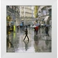thumbnail image 1 of Bolokofsky, Ronald 12x12 White Modern Wood Framed Museum Art Print Titled - Walking in the Rain, 1 of 4