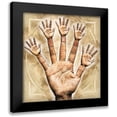 thumbnail image 1 of Bolokofsky, Ronald 12x13 Black Modern Framed Museum Art Print Titled - High Fives All Around, 1 of 5