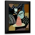 thumbnail image 1 of Bolokofsky, Ronald 12x14 Black Modern Framed Museum Art Print Titled - Abstract Boho Composition 656, 1 of 5