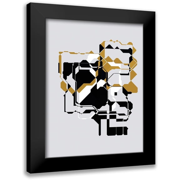 Bolokofsky, Ronald 12x14 Black Modern Framed Museum Art Print Titled - Inner Dimensions IV