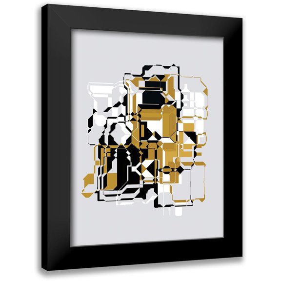 Bolokofsky, Ronald 12x14 Black Modern Framed Museum Art Print Titled - Inner Dimensions I
