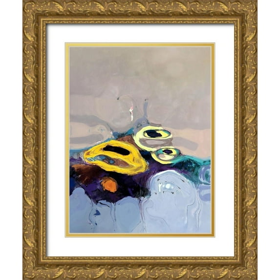 Bolokofsky, Ronald 12x14 Gold Ornate Wood Framed with Double Matting Museum Art Print Titled - Along the Horizon III
