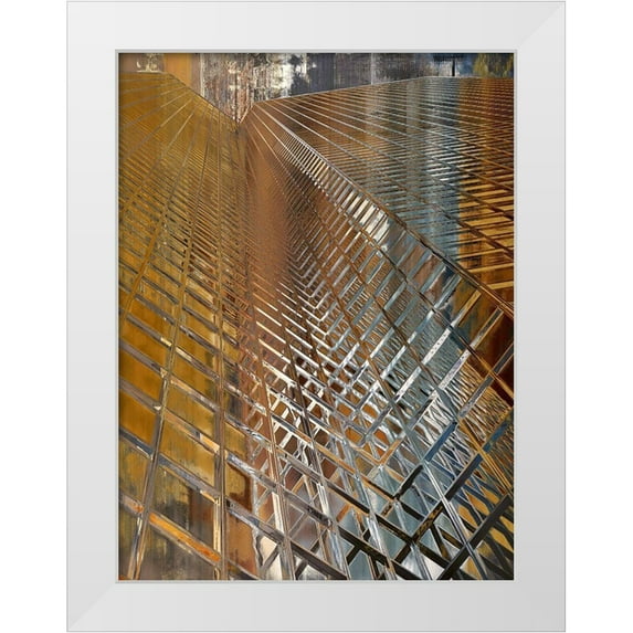 Bolokofsky, Ronald 12x14 White Modern Wood Framed Museum Art Print Titled - Downtown II