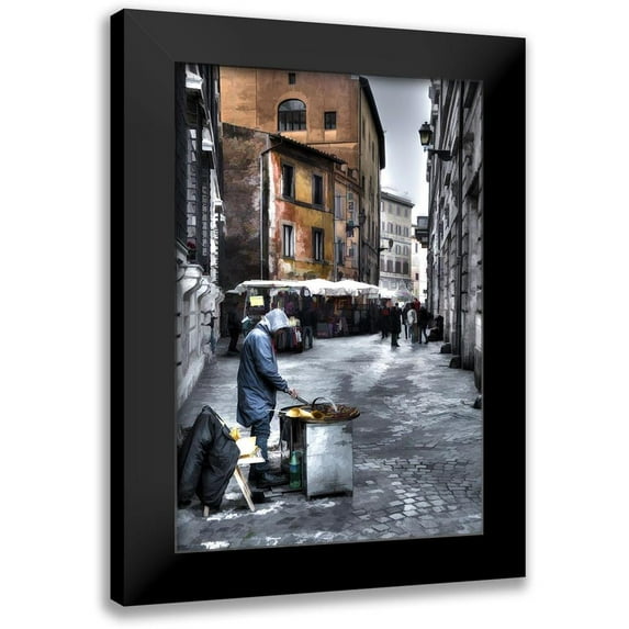 Bolokofsky, Ronald 13x18 Black Modern Framed Museum Art Print Titled - Hot Food Cold Day