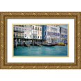 thumbnail image 1 of Bolokofsky, Ronald 14x10 Gold Ornate Wood Framed with Double Matting Museum Art Print Titled - Riva del Carbon, 1 of 4