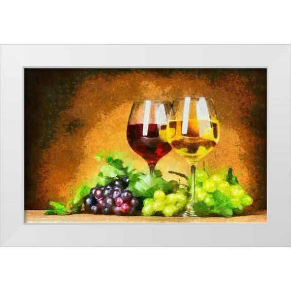 Bolokofsky, Ronald 14x10 White Modern Wood Framed Museum Art Print Titled - Red and White