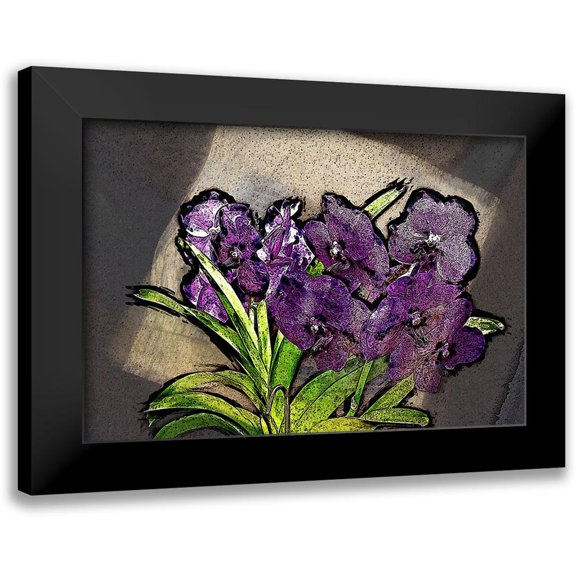 Bolokofsky, Ronald 14x11 Black Modern Framed Museum Art Print Titled - Magic Orchids II
