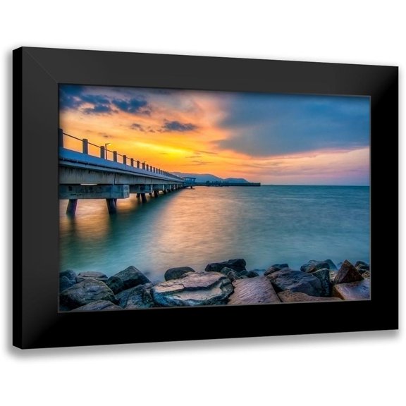 Bolokofsky, Ronald 14x11 Black Modern Framed Museum Art Print Titled - Pier 9