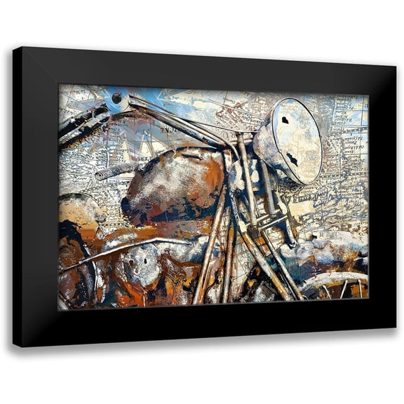 Bolokofsky, Ronald 14x11 Black Modern Framed Museum Art Print Titled - Rusty Old Bike