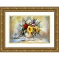 thumbnail image 1 of Bolokofsky, Ronald 14x11 Gold Ornate Wood Framed with Double Matting Museum Art Print Titled - Fresh Bouquet I, 1 of 4