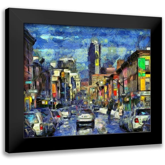 Bolokofsky, Ronald 14x12 Black Modern Framed Museum Art Print Titled - Brooklyn