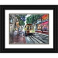 thumbnail image 1 of Bolokofsky, Ronald 14x12 Black Ornate Wood Framed with Double Matting Museum Art Print Titled - SF Cable Car, 1 of 4