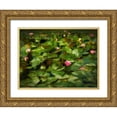 thumbnail image 1 of Bolokofsky, Ronald 14x12 Gold Ornate Wood Framed with Double Matting Museum Art Print Titled - Lily Pads I, 1 of 4