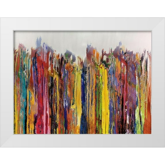 Bolokofsky, Ronald 14x12 White Modern Wood Framed Museum Art Print Titled - Lining Up I