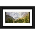 thumbnail image 1 of Bolokofsky, Ronald 14x9 Black Ornate Wood Framed with Double Matting Museum Art Print Titled - Hidden Village, 1 of 4