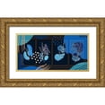 thumbnail image 1 of Bolokofsky, Ronald 14x9 Gold Ornate Wood Framed with Double Matting Museum Art Print Titled - Garden Branches 110, 1 of 4