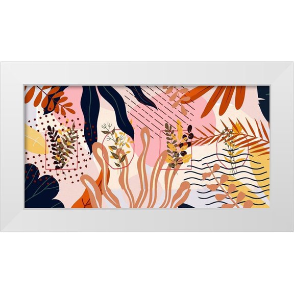 Bolokofsky, Ronald 14x9 White Modern Wood Framed Museum Art Print Titled - Garden Elements 432