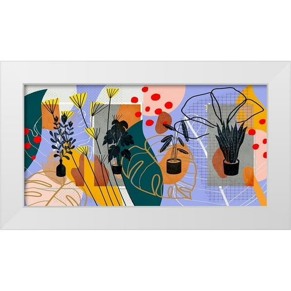 Bolokofsky, Ronald 14x9 White Modern Wood Framed Museum Art Print Titled - Garden Elements 433