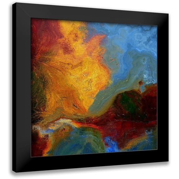 Bolokofsky, Ronald 15x15 Black Modern Framed Museum Art Print Titled - Coastline I