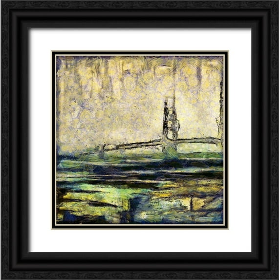 Bolokofsky, Ronald 15x15 Black Ornate Wood Framed with Double Matting Museum Art Print Titled - Bay Mist