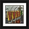 thumbnail image 1 of Bolokofsky, Ronald 15x15 Black Ornate Wood Framed with Double Matting Museum Art Print Titled - Cocktails II, 1 of 4