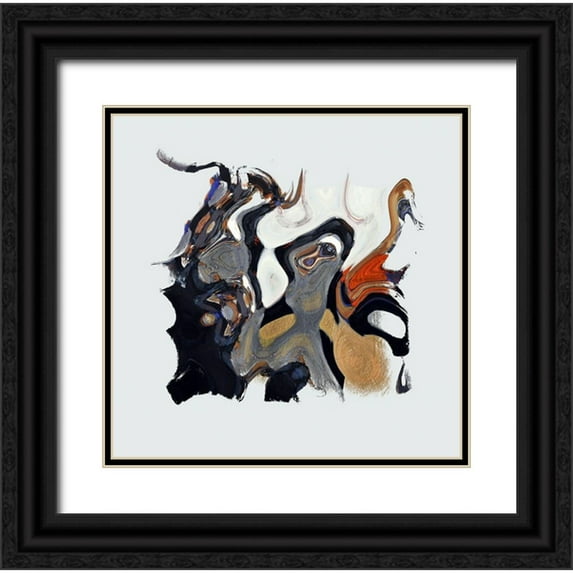 Bolokofsky, Ronald 15x15 Black Ornate Wood Framed with Double Matting Museum Art Print Titled - Enchanted Forest IV