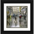 thumbnail image 1 of Bolokofsky, Ronald 15x15 Black Ornate Wood Framed with Double Matting Museum Art Print Titled - Walking in the Rain, 1 of 4