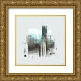 thumbnail image 1 of Bolokofsky, Ronald 15x15 Gold Ornate Wood Framed with Double Matting Museum Art Print Titled - Chicago Skyline I, 1 of 4