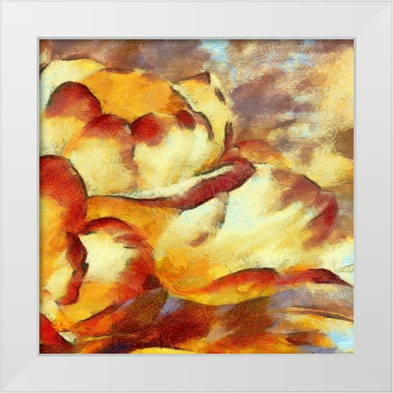 Bolokofsky, Ronald 15x15 White Modern Wood Framed Museum Art Print Titled - Fire Tulips III