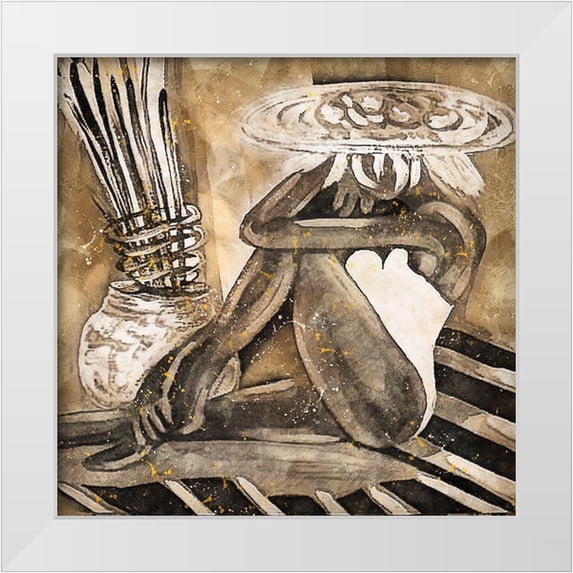Bolokofsky, Ronald 15x15 White Modern Wood Framed Museum Art Print Titled - Kick Back