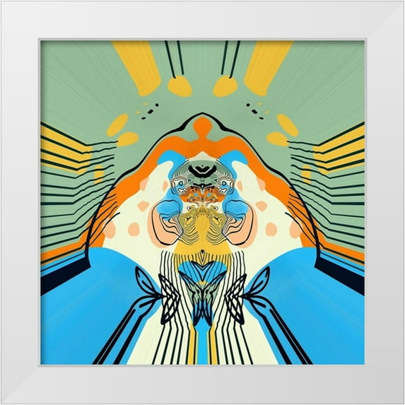 Bolokofsky, Ronald 15x15 White Modern Wood Framed Museum Art Print Titled - Walking the Runway