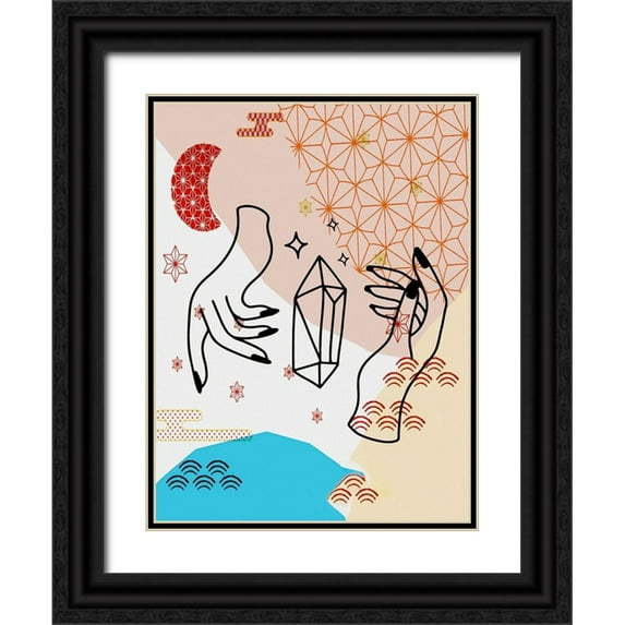 Bolokofsky, Ronald 15x18 Black Ornate Wood Framed with Double Matting Museum Art Print Titled - Boho Chrystal