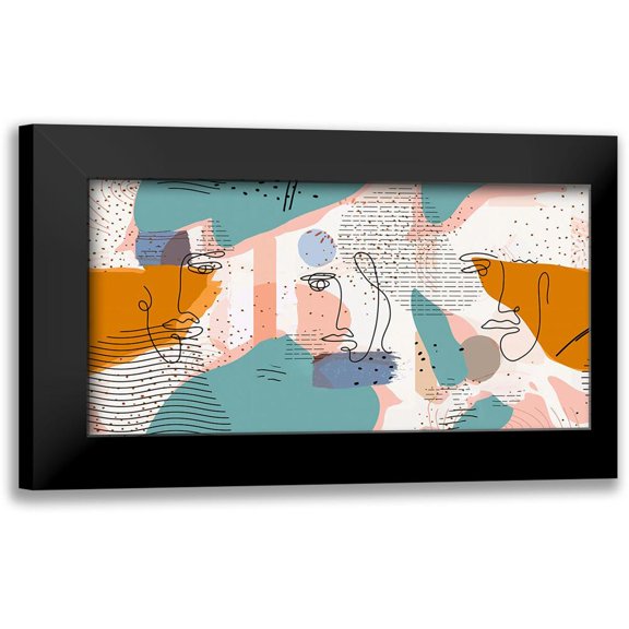 Bolokofsky, Ronald 18x11 Black Modern Framed Museum Art Print Titled - Mid Century Expressionism 210