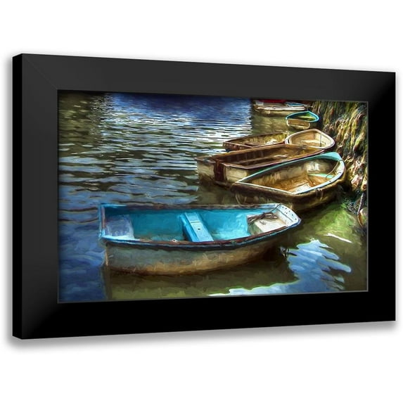Bolokofsky, Ronald 18x13 Black Modern Framed Museum Art Print Titled - Folkestone Harbour