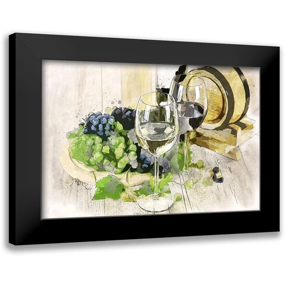 Bolokofsky, Ronald 18x13 Black Modern Framed Museum Art Print Titled - Two Types of Wine