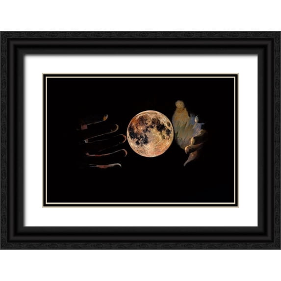 Bolokofsky, Ronald 18x13 Black Ornate Wood Framed with Double Matting Museum Art Print Titled - Let There Be Light