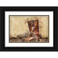 thumbnail image 1 of Bolokofsky, Ronald 18x13 Black Ornate Wood Framed with Double Matting Museum Art Print Titled - Old Boots, 1 of 4