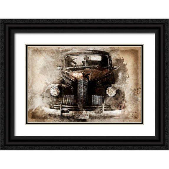 Bolokofsky, Ronald 18x13 Black Ornate Wood Framed with Double Matting Museum Art Print Titled - Oldtimer I